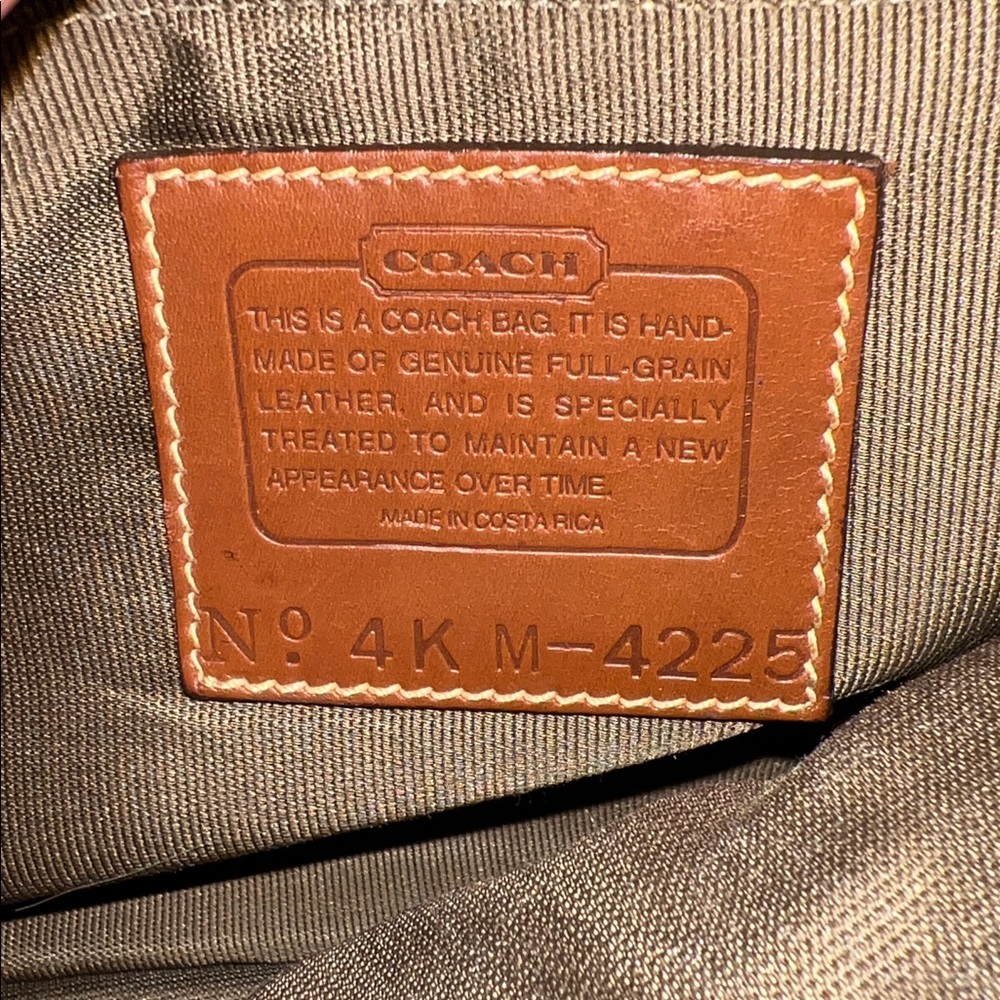 Vintage Coach Sheridan Glenwood Bag Classic Brown Leather Crossbody Bag - Picture 7 of 11